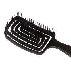 Brosse crinière et queue Supreme en plastique flexible Noir
