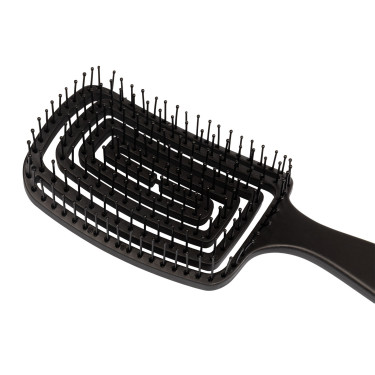 Brosse crinière et queue Supreme en plastique flexible Noir