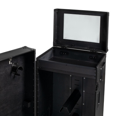 Casiers sellerie Equestro matériel noir 65×62×138 cm Noir F026 Casiers sellerie Equestro matériel noir 65×62×138 cm Noir F026