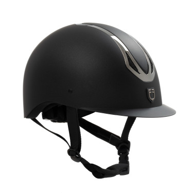 Casque Equestro unisex Azael avec molette arrière avec EN 1384-2023 Noir / gunmetal Gris