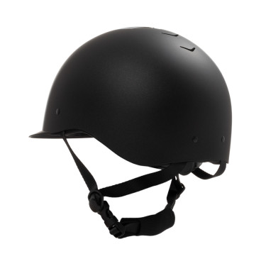 Casque Equestro unisex Azael avec molette arrière avec EN 1384-2023 Noir / gunmetal Gris
