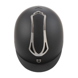 Casque Equestro unisex Azael avec molette arrière avec EN 1384-2023 Noir / gunmetal Gris
