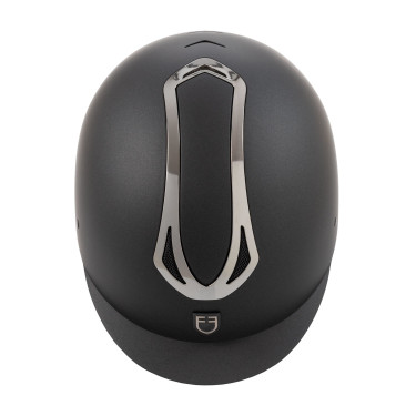 Casque Equestro unisex Azael avec molette arrière avec EN 1384-2023 Noir / gunmetal Gris