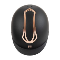 Casque Equestro unisex Azael avec molette arrière avec EN 1384-2023 Noir / rose gold