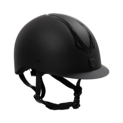 Casque Equestro unisex Azael avec molette arrière avec EN 1384-2023 Noir / noir brillant Casque Equestro unisex Azael avec molette arrière avec EN 1384-2023 Noir / noir brillant