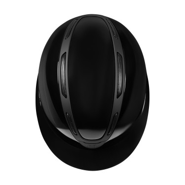 Casque femme Equestro Apocalypse coque brillante homologué EN 1384-2023 Noir / noir