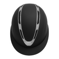 Casque femme Equestro Apocalypse coque mate homologué EN 1384-2023 Noir / gunmetal