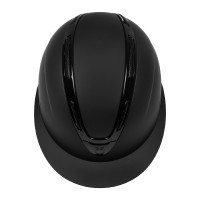 Casque femme Equestro Apocalypse coque mate homologué EN 1384-2023 Noir / noir