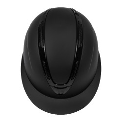 Casque femme Equestro Apocalypse coque mate homologué EN 1384-2023 Noir / noir brillant