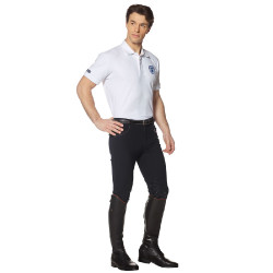 Pantalon Flags & Cup Saint Malo homme Blanc / gris Pantalon Flags & Cup Saint Malo homme Blanc / gris