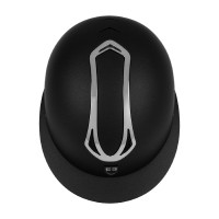 Casque femme Equestro visière large homologué EN 1384-2023 Noir / gunmetal