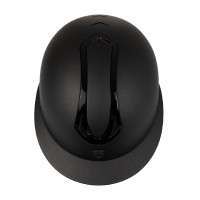 Casque femme Equestro visière large homologué EN 1384-2023 Noir / gunmetal