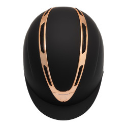 Casque unisexe Equestro Apocalypse coque mate EN 1384-2023 Noir / rose gold