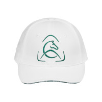 Casquette de baseball Acavallo unisexe Blanc