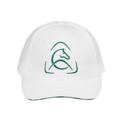 Casquette de baseball Acavallo unisexe Blanc