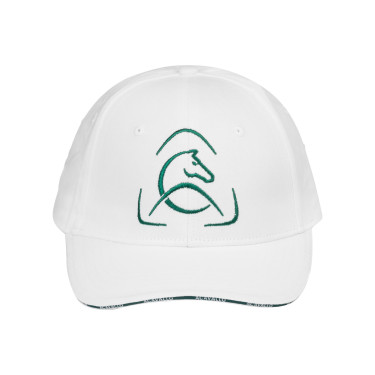 Casquette de baseball Acavallo unisexe Blanc