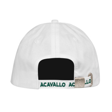 Casquette de baseball Acavallo unisexe Blanc