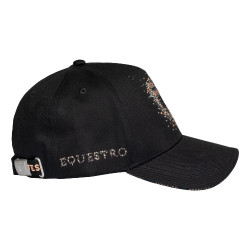Casquette femme Equestro avec logo strass Casquette femme Equestro avec logo strass