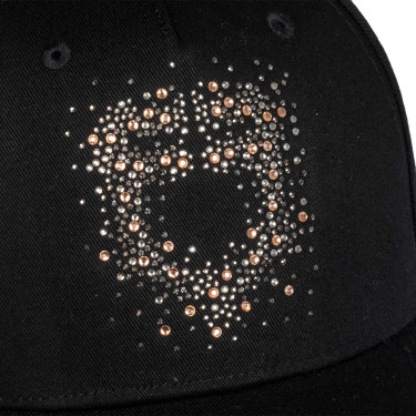 Casquette femme Equestro avec logo strass Casquette femme Equestro avec logo strass