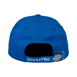 Casquette unisexe Equestro x FISE Bleu de savoie