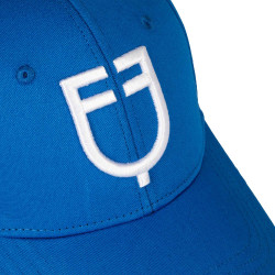 Casquette unisexe Equestro x FISE Bleu de savoie