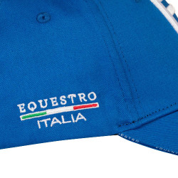Casquette unisexe Equestro x FISE Bleu de savoie