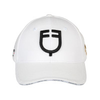 Casquette unisexe Equestro x FISE Blanc