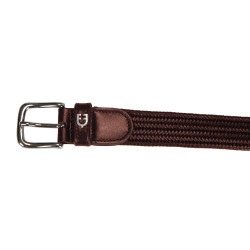 Ceinture en cuir élastique Equestro Marron