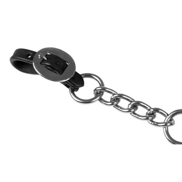 Chaînette de muserolle western Lakota nickel Noir