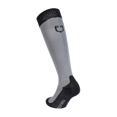 Chaussettes Equestro technical Basic par 3 Noir blanc / marine blazer blanc / asphalte noir