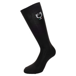 Chaussettes techniques Equestro x FISE par 3 Noir / marine / bleu de savoie Chaussettes techniques Equestro x FISE par 3 Noir / marine / bleu de savoie