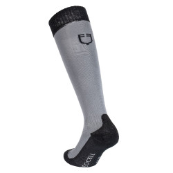 Chaussettes unisexes Equestro Basic en tissu technique Asphalte / noir Chaussettes unisexes Equestro Basic en tissu technique Asphalte / noir