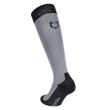 Chaussettes unisexes Equestro Basic en tissu technique Asphalte / noir Chaussettes unisexes Equestro Basic en tissu technique Asphalte / noir