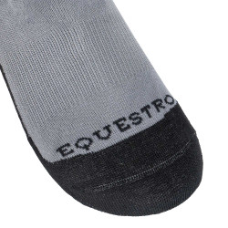 Chaussettes unisexes Equestro Basic en tissu technique Asphalte / noir Chaussettes unisexes Equestro Basic en tissu technique Asphalte / noir