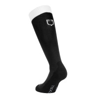 Chaussettes unisexes Equestro Basic en tissu technique Noir / blanc