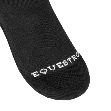 Chaussettes unisexes Equestro Basic en tissu technique Noir / blanc