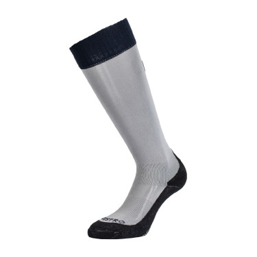 Chaussettes unisexes Equestro Basic en tissu technique Gris givré / marine blazer Chaussettes unisexes Equestro Basic en tissu technique Gris givré / marine blazer