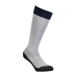 Chaussettes unisexes Equestro Basic en tissu technique Gris givré / marine blazer Chaussettes unisexes Equestro Basic en tissu technique Gris givré / marine blazer