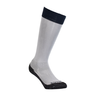 Chaussettes unisexes Equestro Basic en tissu technique Gris givré / marine blazer Chaussettes unisexes Equestro Basic en tissu technique Gris givré / marine blazer