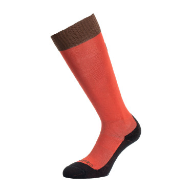Chaussettes unisexes Equestro Basic en tissu technique Redwood / marron
