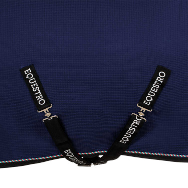 Chemise de box Equestro x FISE en tissu nid d’abeille Marine blazer Bleu marine Chemise de box Equestro x FISE en tissu nid d’abeille Marine blazer Bleu marine