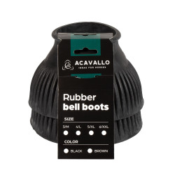 Cloches en caoutchouc Acavallo avec logo Noir