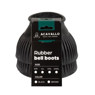 Cloches en caoutchouc Acavallo avec logo Noir