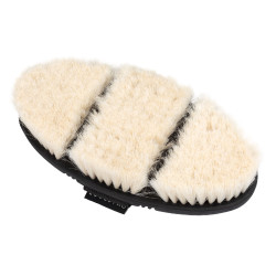 Brosse de pansage Equestro flexible à poils souples Naturel Marron Brosse de pansage Equestro flexible à poils souples Naturel Marron