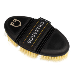 Brosse de pansage Equestro flexible pour le brossage Naturel Marron Brosse de pansage Equestro flexible pour le brossage Naturel Marron