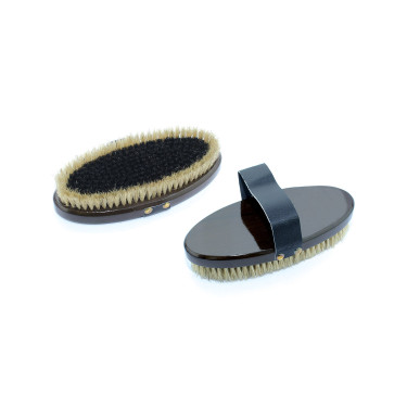 Brosse douce Umbria Equitazione poils biclevel Noir