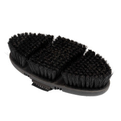 Brosse Equestro flexible avec poils courts synthétiques Noir Brosse Equestro flexible avec poils courts synthétiques Noir