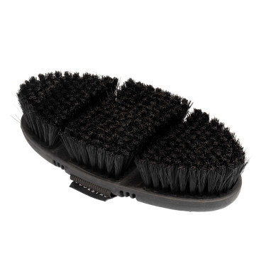 Brosse Equestro flexible avec poils courts synthétiques Noir Brosse Equestro flexible avec poils courts synthétiques Noir