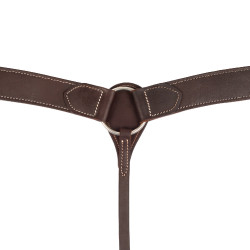 Collier de chasse western Lakota en cuir Huilé