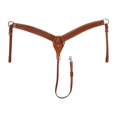 Collier de chasse western McBryan basket tooling Noisette Marron Collier de chasse western McBryan basket tooling Noisette Marron